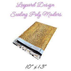 Leopard Print Design Poly Mailers Qty 20 Size 10x13